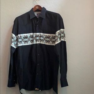 Roper western shirt, pearl snaps, southwestern